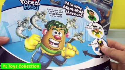 Mr Potato Head Mixable Mashable Heroes Captain America Iron Man Hulk Wolverine