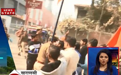 फिल्म पद्मावती को लेकर बनारस में बवाल, पुलिस कर रही कार्रवाही