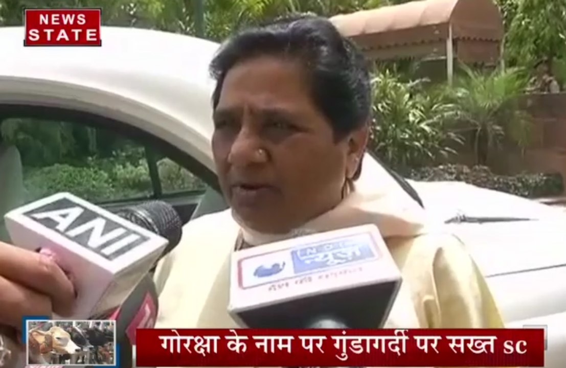 बसपा सुप्रीमो ने कहा- गौरक्षा के नाम पर गुंडागर...