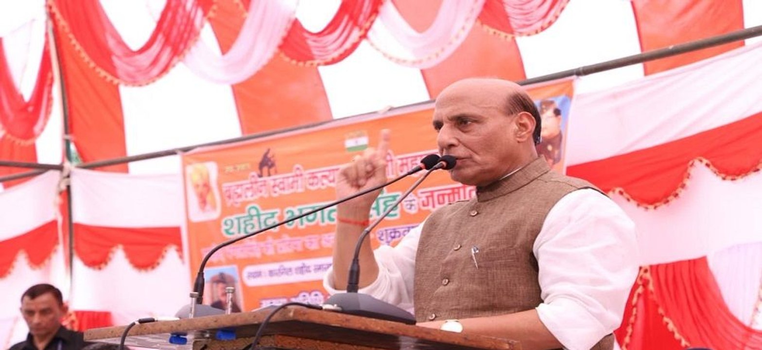 राजनाथ सिंह ने दिया बड़ा बयान, कहा- भारत ने लिया जवान की बर्बरता का बदला