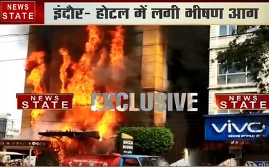 Madhya pradesh: इंदौर के एक पांच मंजिला होटल में लगी भीषण आग