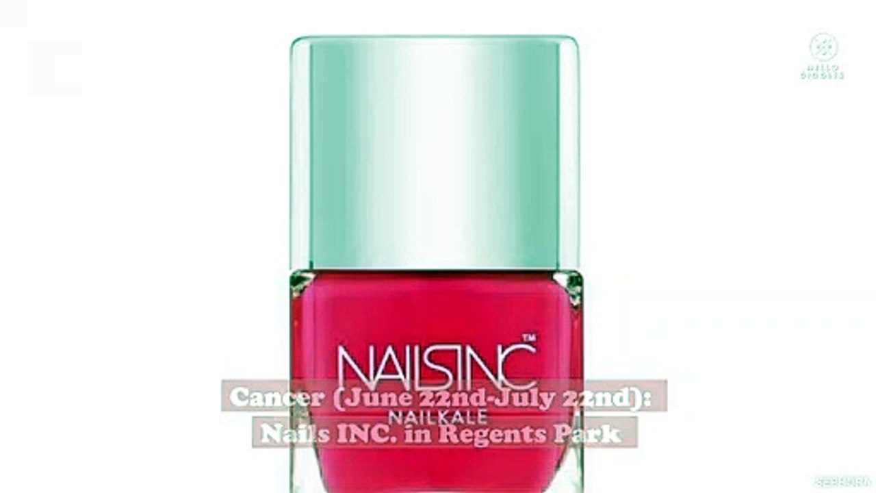 The nail polish color most likely to catch your eye, based on your zodiac sign