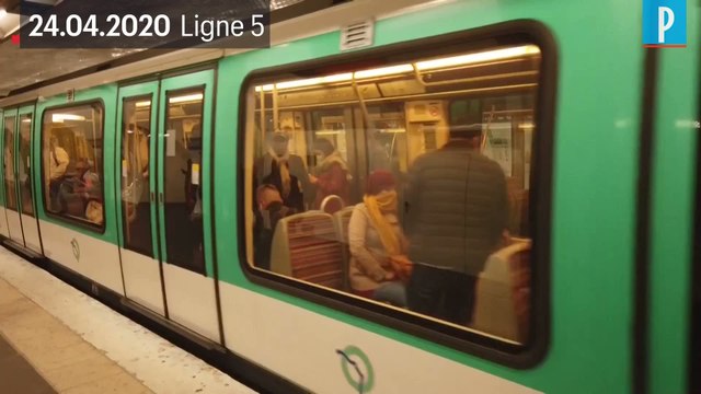 Confinement : de nouveau du monde dans certaines lignes de métro