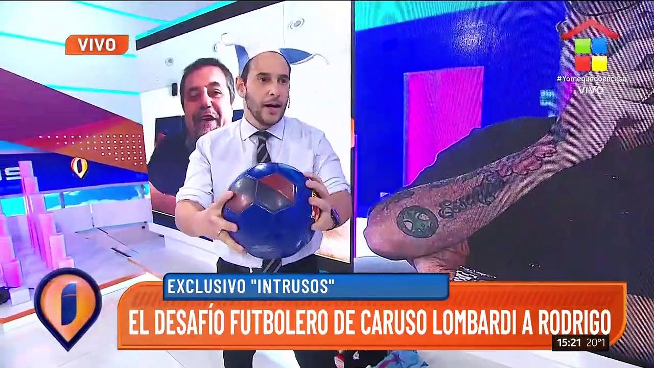 Caruso Lombardi le tomó de fútbol exámen a Rodrigo Lussich en Intrusos