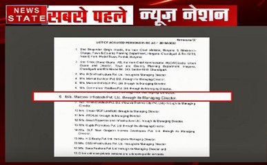न्यूज़ नेशनप पर FIR की कॉपी, हुड्डा और IAS त्रिलोक चंद गुप्ता का नाम