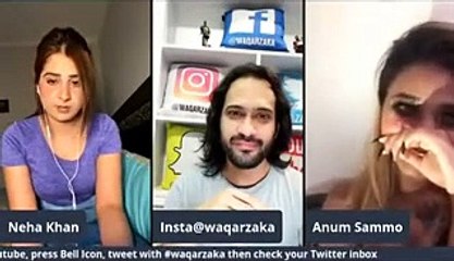 Waqar Zaka Headphone Show - Anum Vs Neha Dancer _ Filler Lips _ Source of Income kiya hai