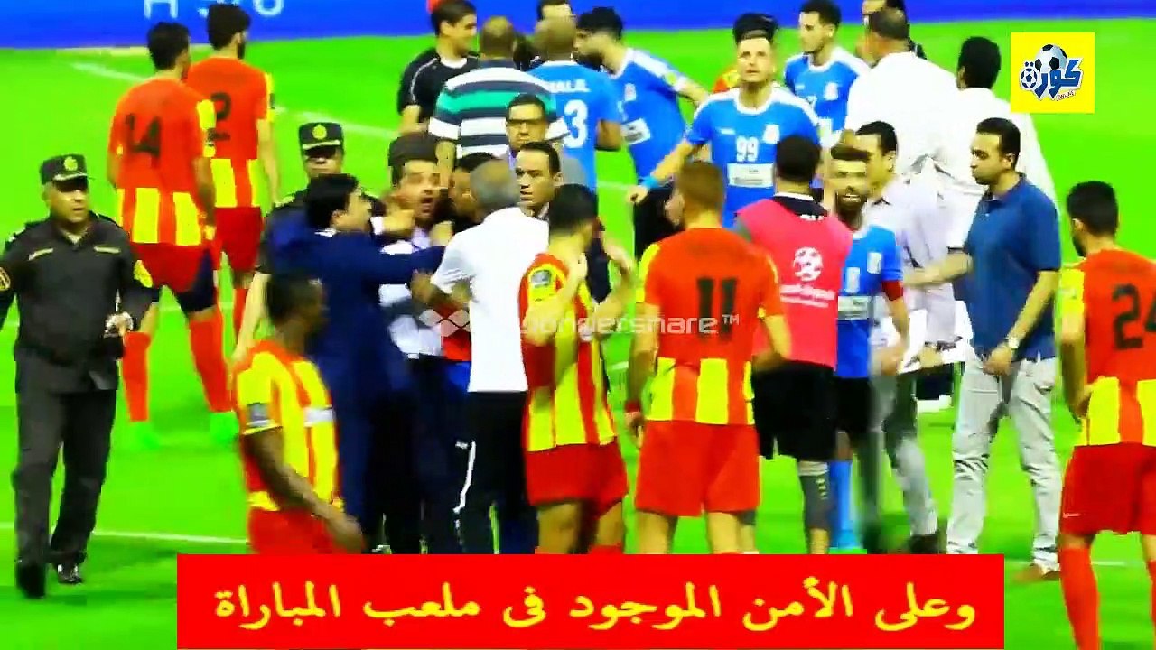 ضرب الحكم "ابراهيم نور الدين" نهائى البطولة العربية  الفيصلى الأردنى أمام الترجى التونسى