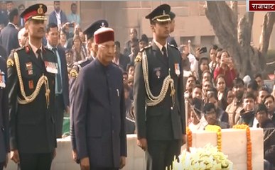 महात्मा गांधी के पुण्यतिथि पर राष्ट्रपति ने दी श्रद्धांजलि