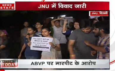 जेएनयू में एबीवीपी ने निकाला मार्च