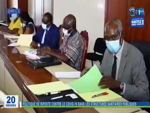 RTG / Séance de travail entre le Ministre Max Limoukou, les pharmaciens et les syndicats des médecins pour une politique de riposte contre le covid 19