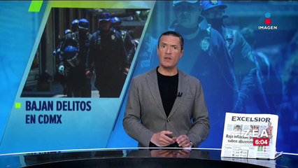A la baja delitos en la CDMX en el primer trimestre del año