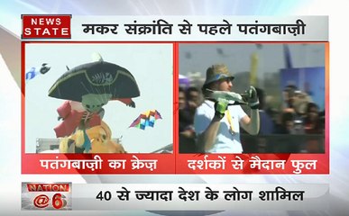 Ahmadabad: मकर संक्रांति से पहले पतंगबाज़ी का आगाज़, 40 से ज्यादा देश हुए शामिल