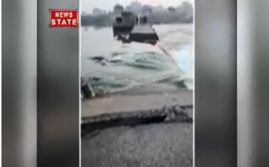 मध्यप्रदेश के जहांगीर में आई बाढ़, देखें वीडियो