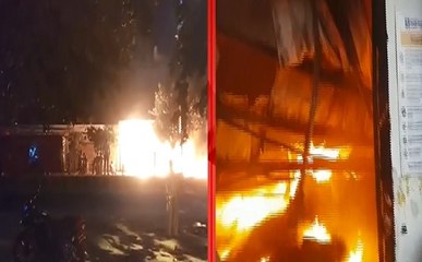 नोएडा: प्‍लास्‍टिक फैक्‍ट्री में लगी भीषण आग