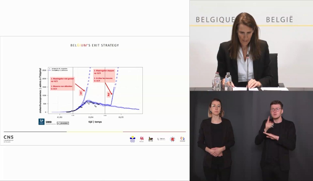 Déconfinement: les explications de Sophie Wilmès