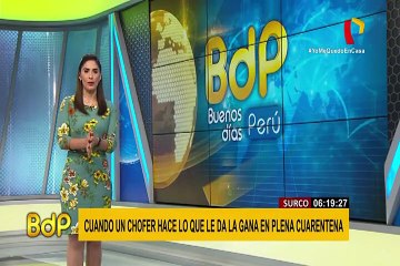 Surco: auto particular transporta abarrotes en plena cuarentena