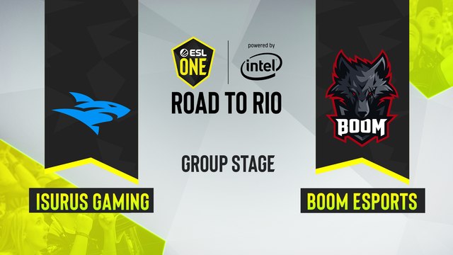 CSGO - Isurus Gaming vs. BOOM Esports [Mirage] Map 2 - ESL One Road to Rio - Group Stage - SA