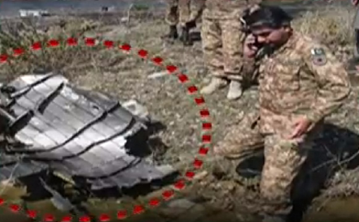 पाकिस्तान का झूठ हुआ और साफ, POK के लड़ाकू विमान  F16  का मलबा की तस्वीर आई सामने
