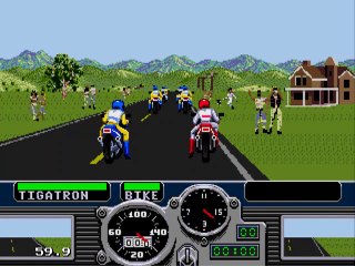 Let´´s Play Road Rash (SEGA) - LEVEL 1 - RACE 5 - GRASS VALLEY - No Commentary