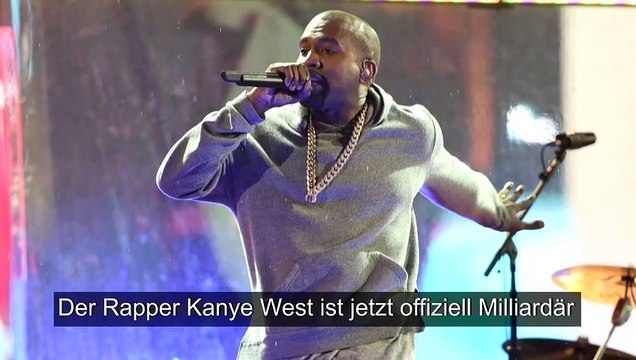 Rapper Kanye West nun offiziell Milliardär