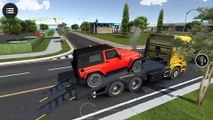 Tow Truck Vehicle Recovery Car | Drive Simulator 2 | Red Jeep Car