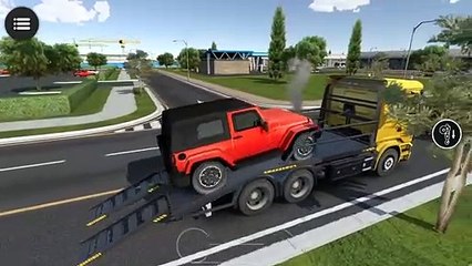 Tow Truck Vehicle Recovery Car | Drive Simulator 2 | Red Jeep Car