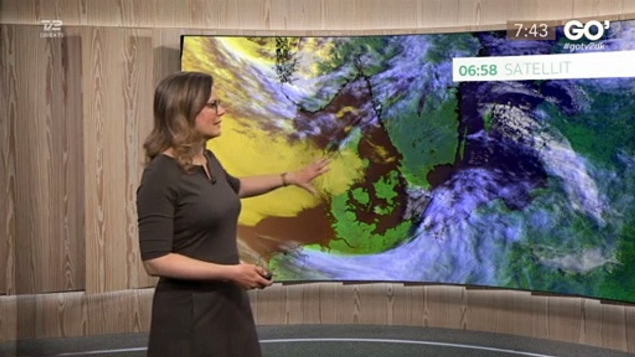 Ikke noget lyd hos Lone Seir på TV2 Vejret og Mikkel Kryger fortæller Vejrudsigten i Go morgen Danmark | April 2020 | TV2 Danmark