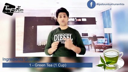 Turmeric And Green Tea To Reduce Weight At Home - Step Be Step