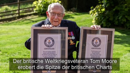 99-jähriger Weltkriegsveteran erobert Spitze der britischen Charts mit Spendensong