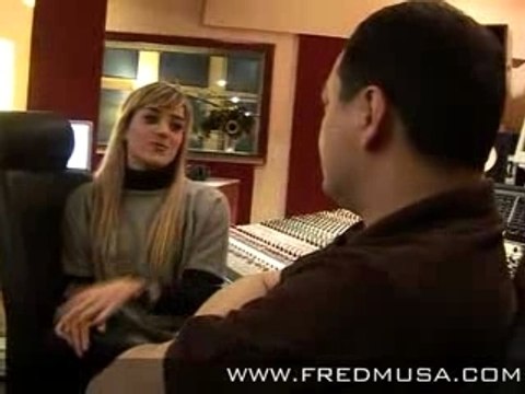 Léa Castel En Studio (Janvier 2008) Pour FredMusa.Com