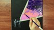 See the Galaxy｜Acrylic Painting on Canvas Step by Step #12｜Satisfying Masking Tape ASMR