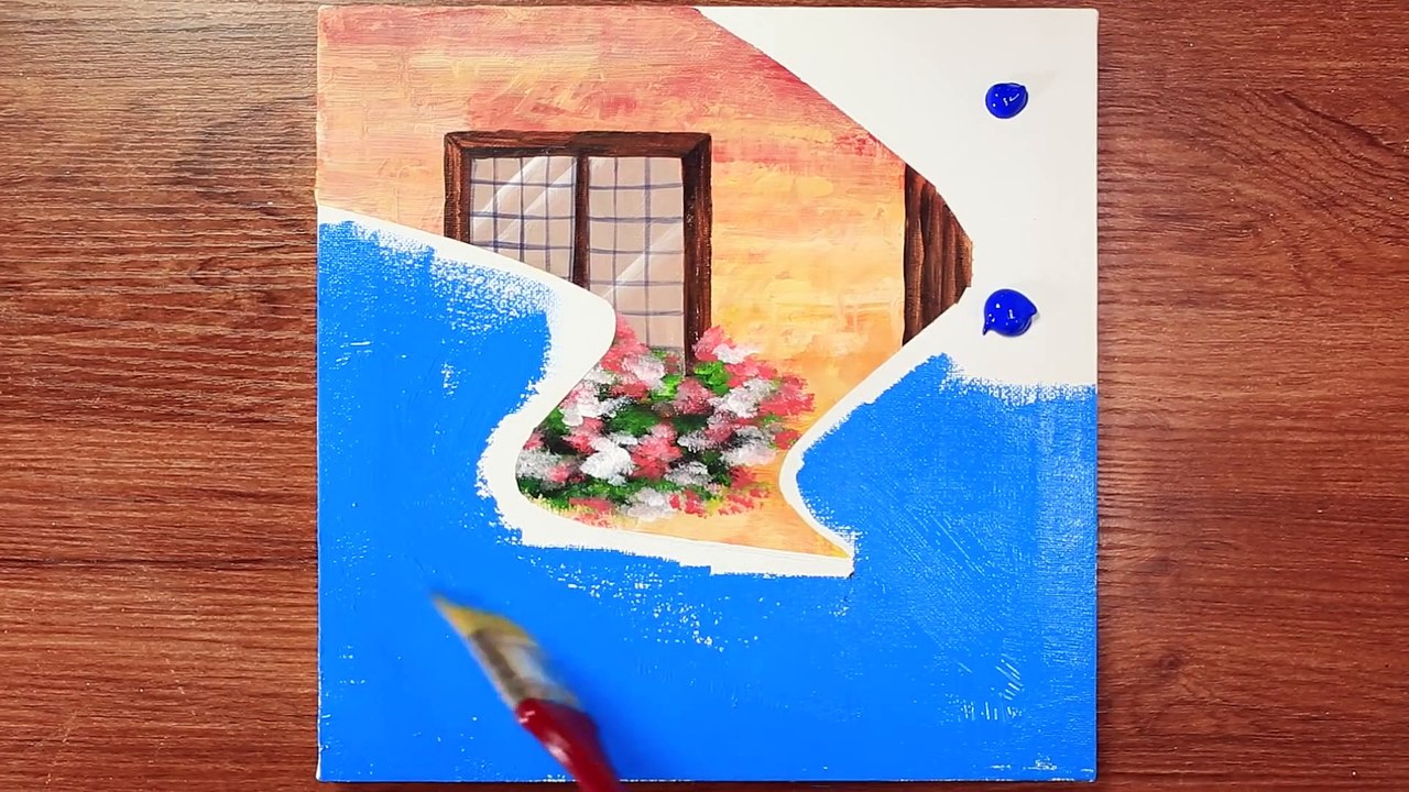 The Little Match Girl Acrylic Painting on Canvas Step by Step #15｜Satisfying ASMR