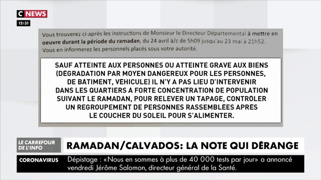 Ramadan : une note de police fait polémique dans le Calvados