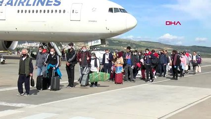 GAZİANTEP ABD'DEN GETİRİLEN VE KARANTİNAYA ALINACAK OLAN TÜRK VATANDAŞLARINI TAŞIYAN UÇAK...