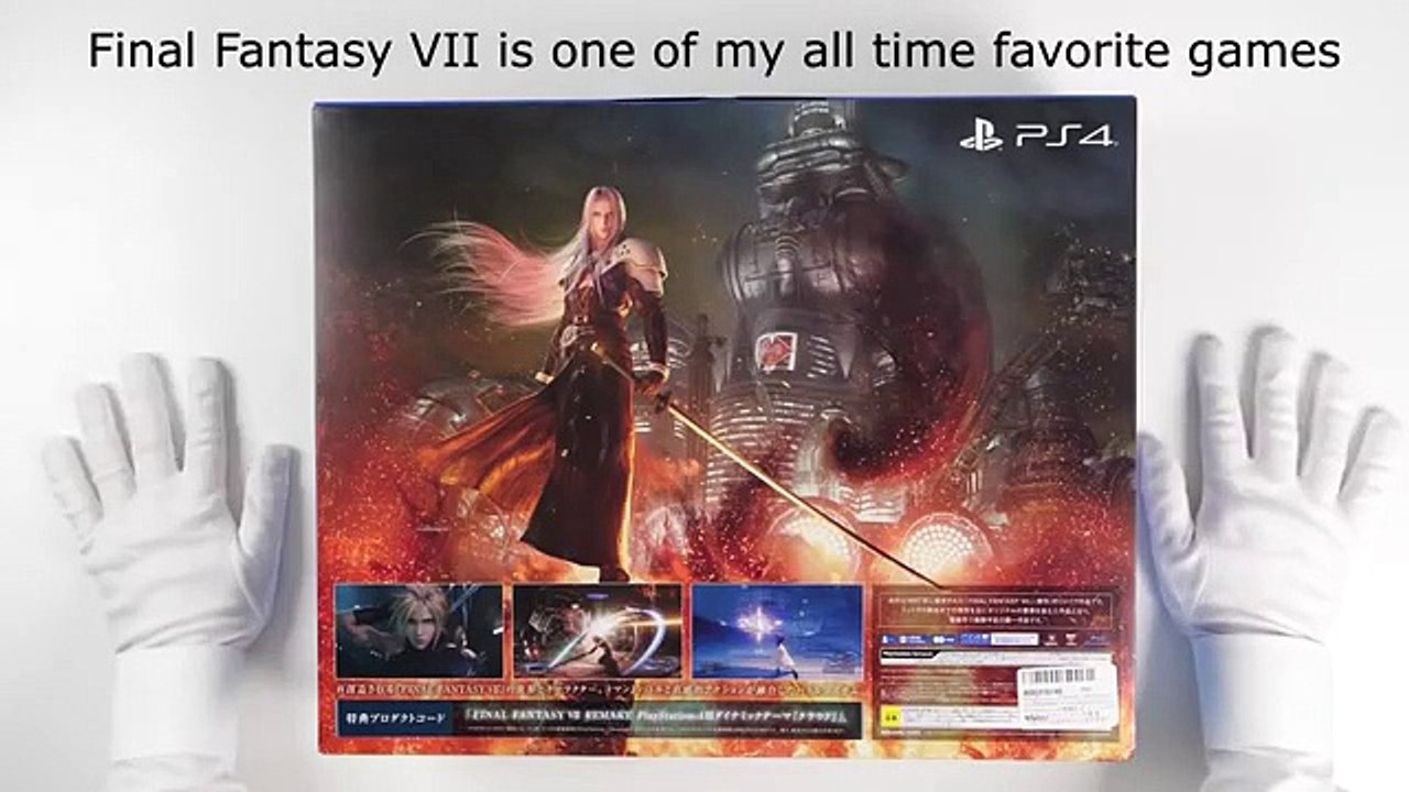 PS4 Final Fantasy VII Remake Console Unboxing (Japan Only!) Sony Wearable Neck Speaker_