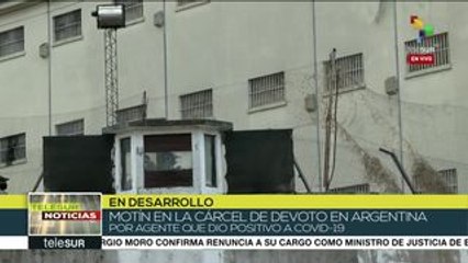 Presos argentinos realizan motín por mayor protección a su salud