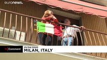Итальянцы поют партизанскую песню 