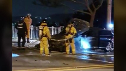 부산 용당동서 승용차-덤프트럭 추돌...재산피해 2천만 원 / YTN