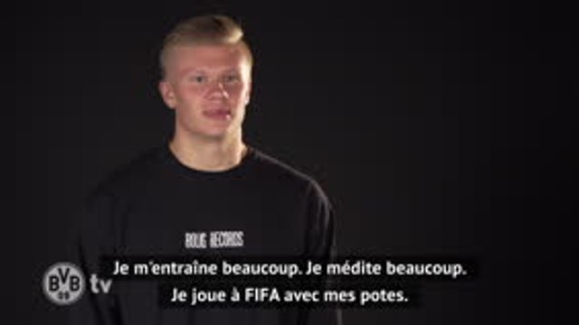 Dortmund - Ses idoles, son rituel avant un match, sa musique et son plat préférés... Håland répond aux questions des supporters