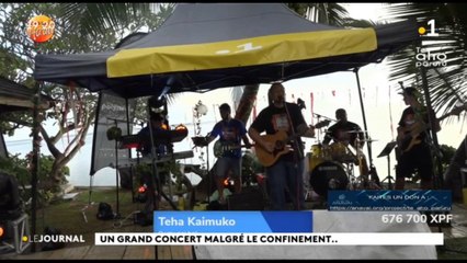 Concert de solidarité  Te aho Paruru plus,  de 1 341 000  francs récoltés