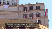 Italiener singen zum Tag der Befreiung 