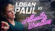 Alligator VS  Lunatic guy Logan Paul Wrestling