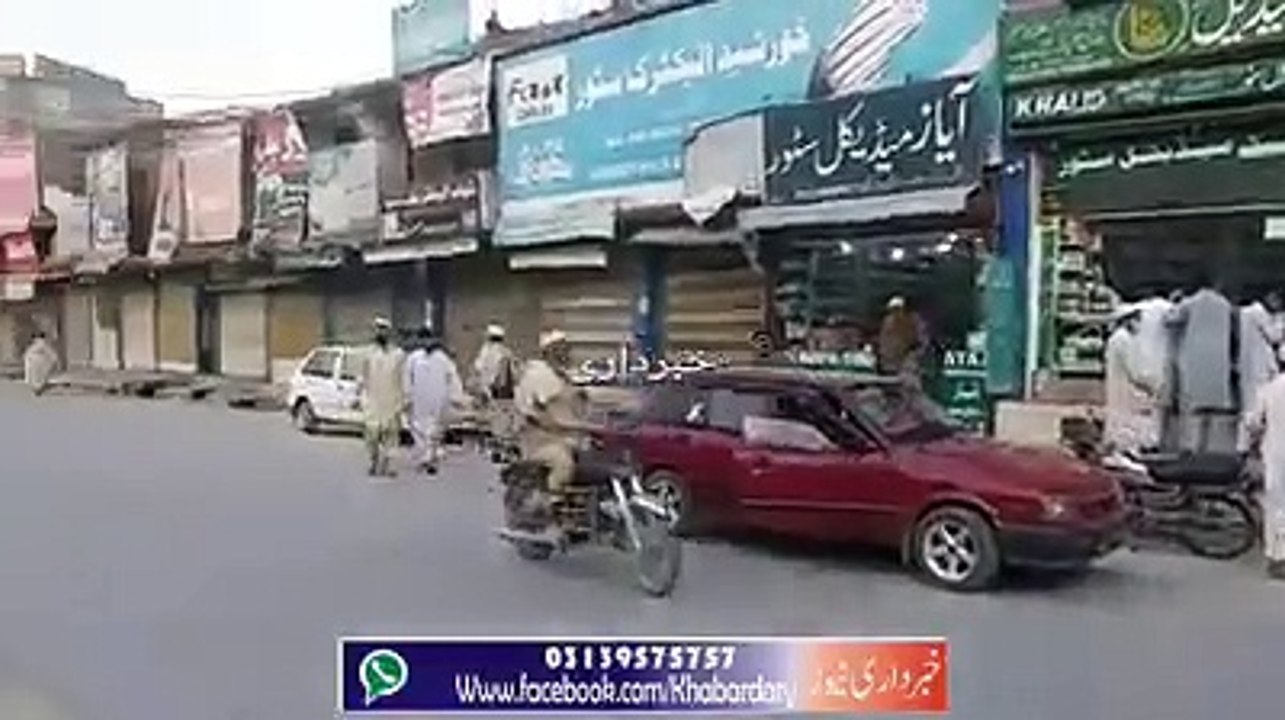 Charsadda: Hakomat ke Naye Ahkamat ke Motabiq 4 Baje Tamam Markets Band Hoye.