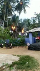 கிருஷ்ணகிரியில் மின்னல் பாய்ந்து இளம்பெண் பலி - வீடியோ