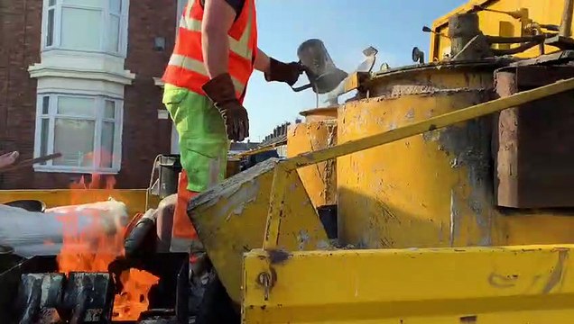 Council staff create colourful 'THANK YOU NHS' road markings outside city hospital
