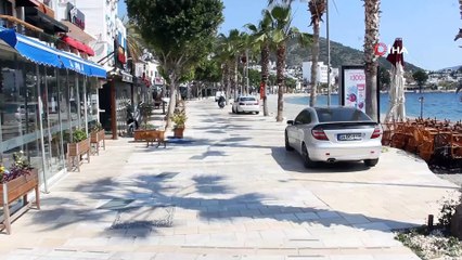 Bodrum sahilleri sessizliğini koruyor