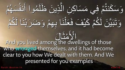 Surah ibrahim 014:045