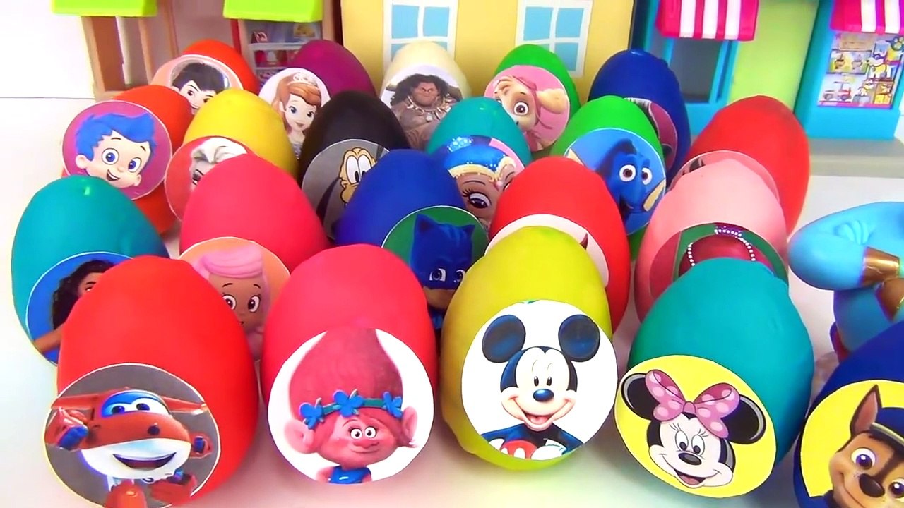 30 play doh store surprise eggs