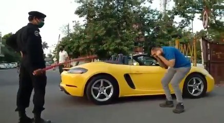 Porsche diver caught by police in for lockdown violation