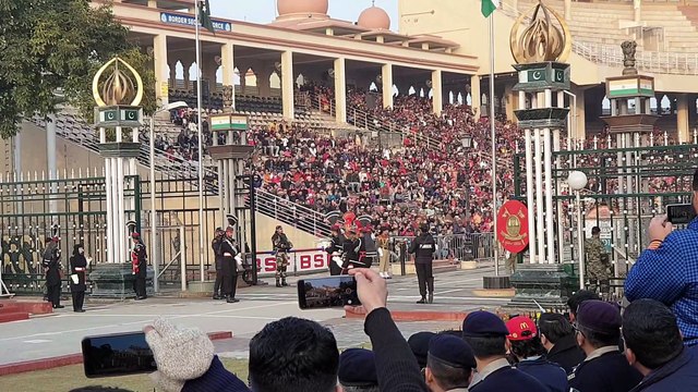 Wagha border parade lahore pakistan